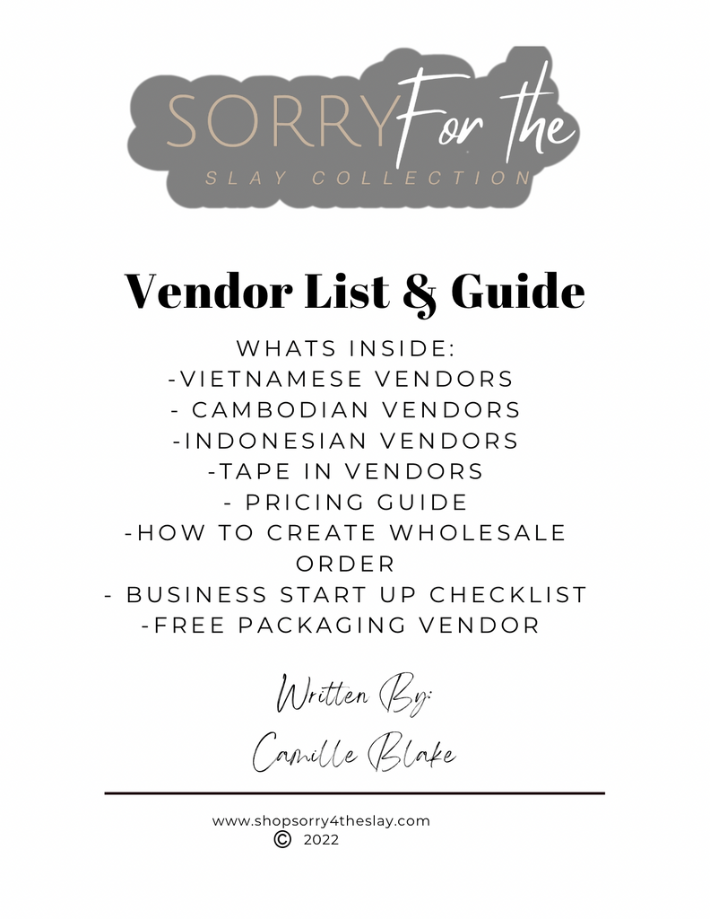 The Beauty Slay Vendor list & Guide